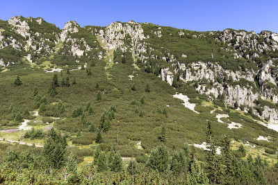 保加利亚里拉山Malyovitsa河谷景观