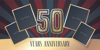 50周年纪念向量图标