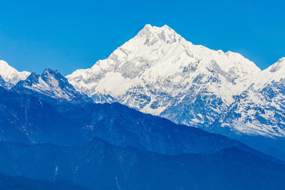 Kangchenjunga看来,甘托克