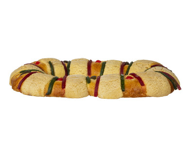 美味的rosca de reyes墨西哥传统。
