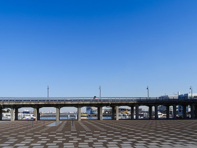 日本神奈川县横滨市横滨港风景