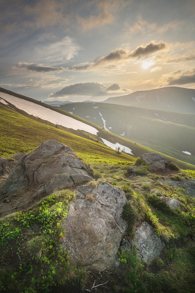 喀尔巴阡山的风景，乌克兰