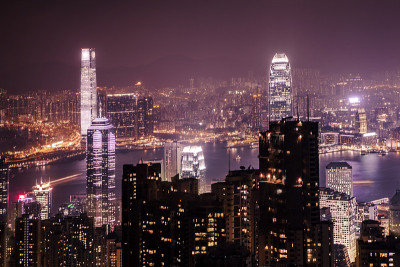 香港维多利亚港夜景