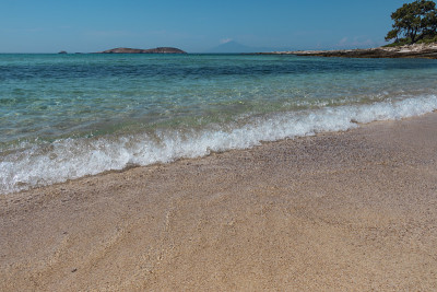沙滩上的海浪