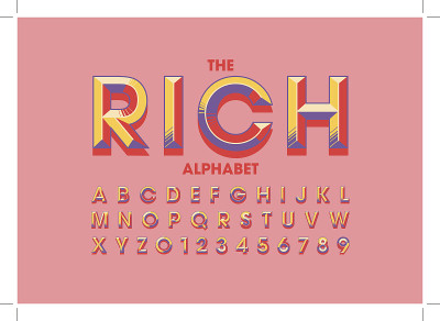 丰富多彩的粗体字母