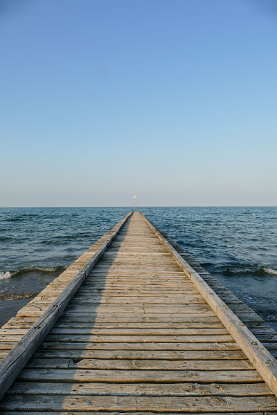 丽都码头海滩的夏日
