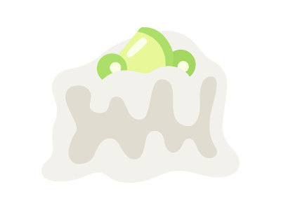 糖果插图融化的酥饼。