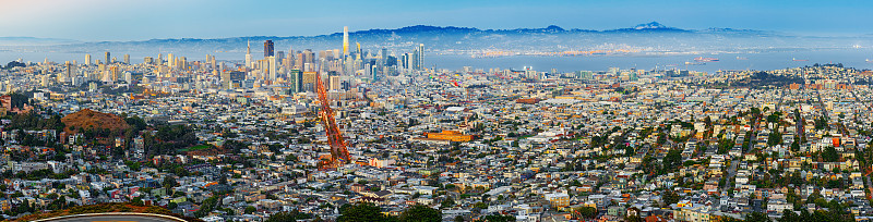 旧金山城市全景。