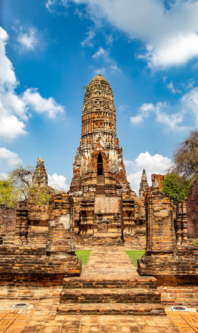 位于泰国历史名城Phra Nakhon Si Ayutthaya的Phra Ram寺