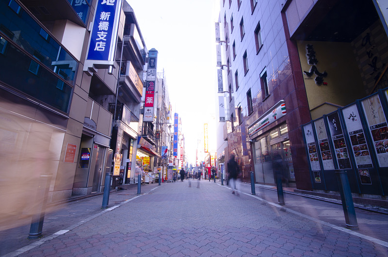 日本港区新桥站的风景