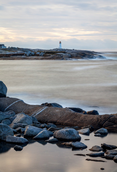 Peggy's Cove Dawn Vertical
