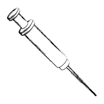 医疗注射器孤立
