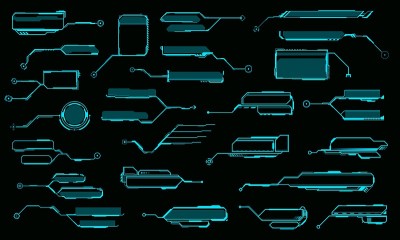 HUD callout标题，信息矢量调用框
