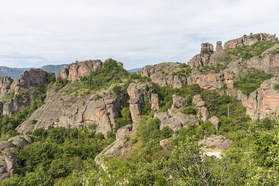 保加利亚Belogradchik Rocks令人惊叹的景色