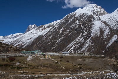 从周围的村庄马彻莫可以看到喜马拉雅山