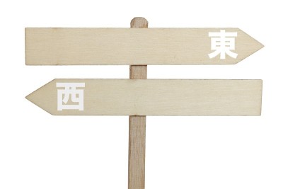 标志/西方或东方