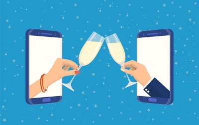 夫妇庆祝生日