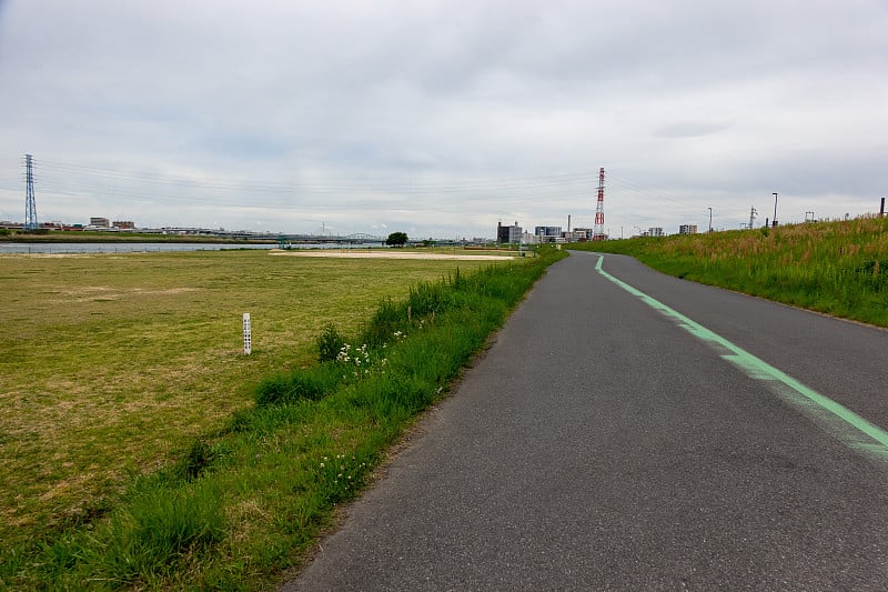 荒川自行车道，日本东京