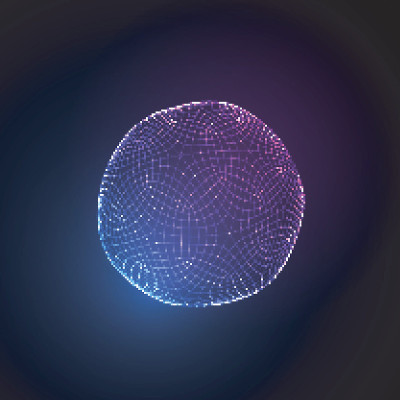 三维发光粒子的发光球体