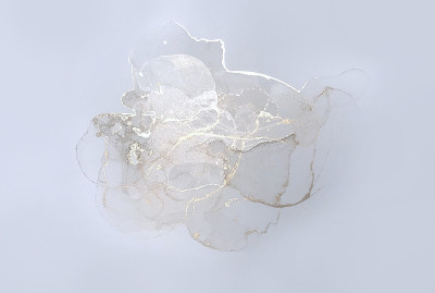 金色流畅的艺术大理石墨纹理在白色的背景上。抽象的奢华艺术。
