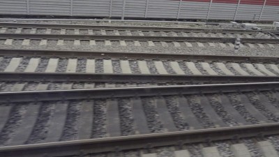 铁路轨道，快速运动的背景