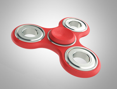 Hand Spiners 3d render on grey background