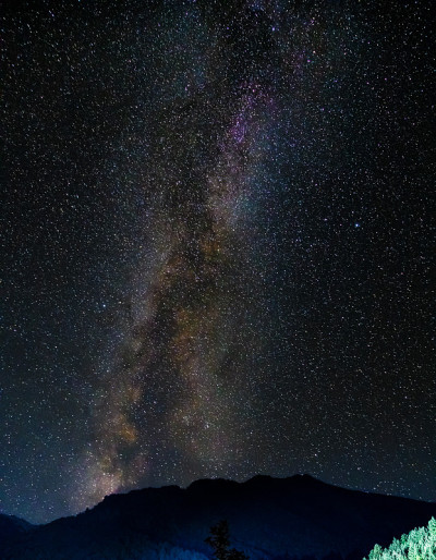 繁星满天，银河，繁星满山。