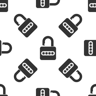 Password protection and safety access icon isolate