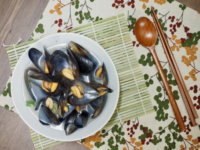 亚洲食物贻贝汤