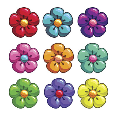 彩色花朵套装