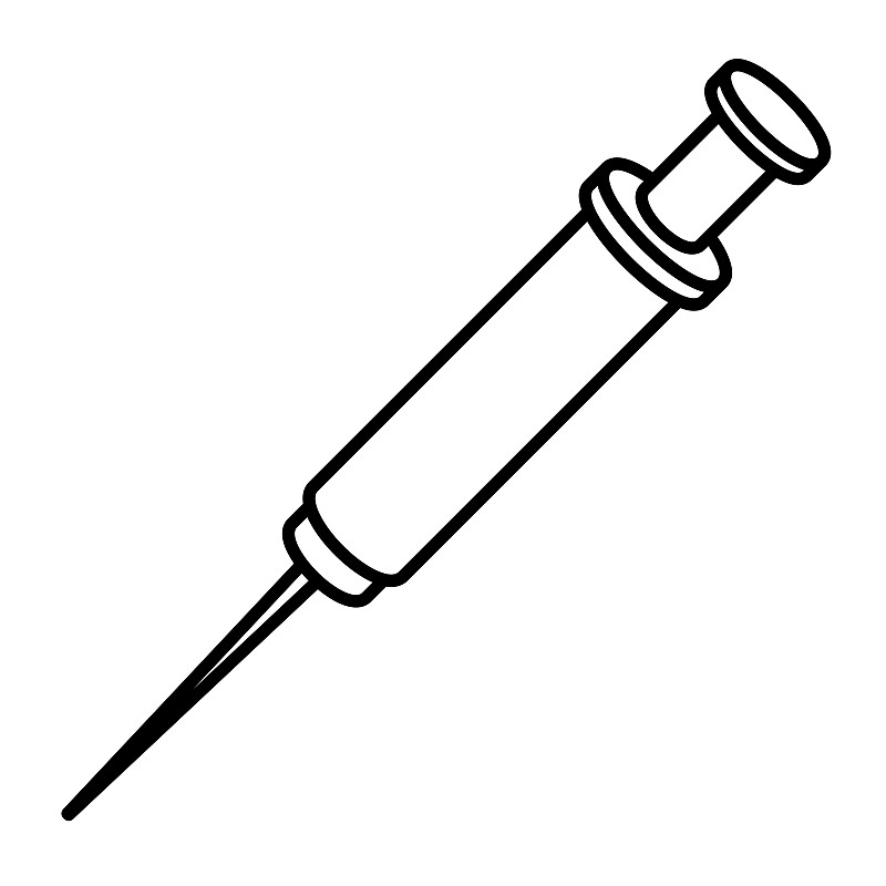 医疗注射器孤立