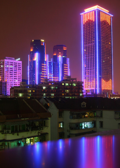 现代城市夜景