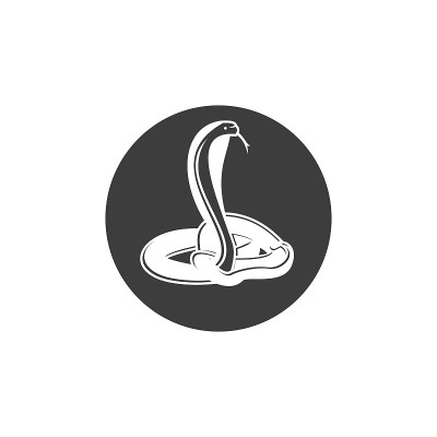 蛇图标设计模板，动物图标插图