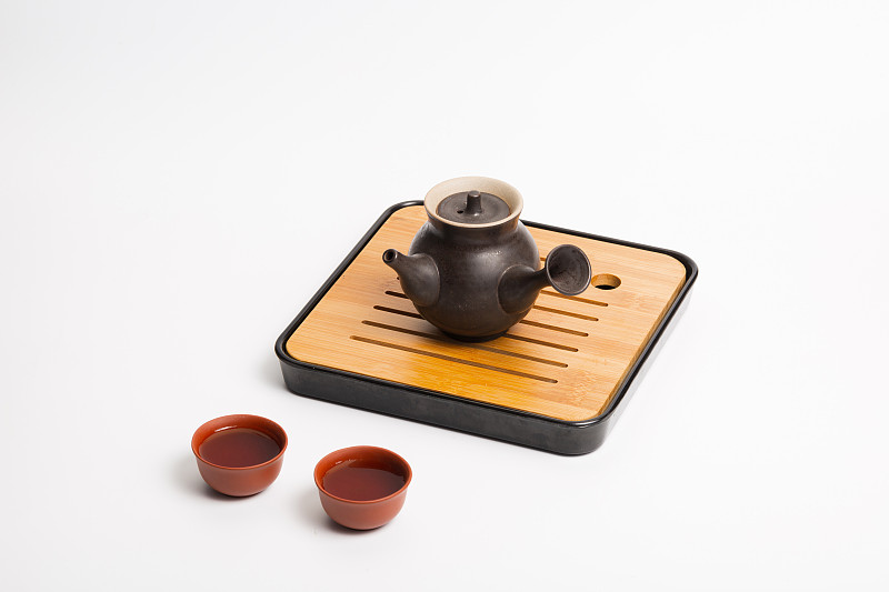 中国传统茶壶、茶杯、茶具覆盖茶渍