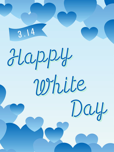 wWhite Day Heart横幅POP Vertical