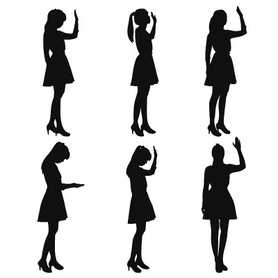 轮廓的女人