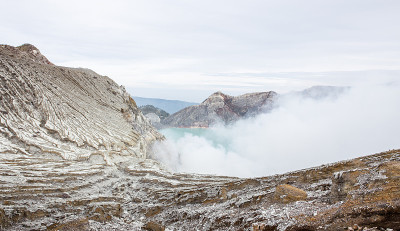 印度尼西亚伊珍火山火山口