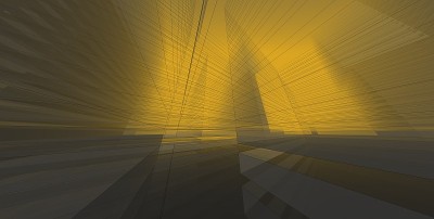3D插图建筑透视线