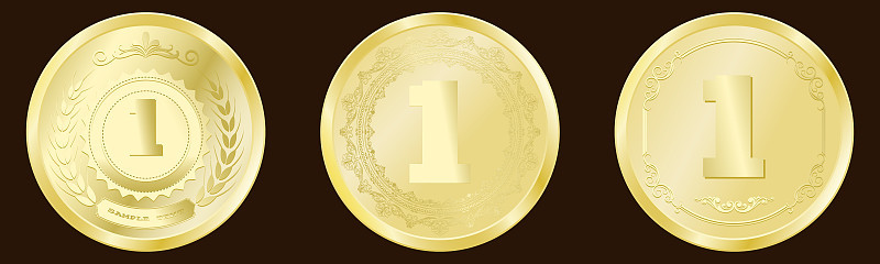 Luxury gold badges