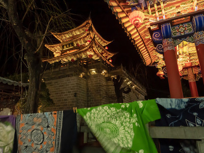 大理古堡景观云南，中国。