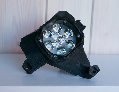 自行车led灯3D打印机为摩托车夜间驾驶自制