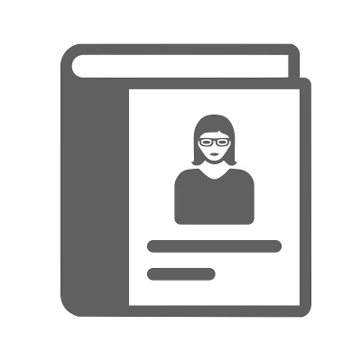 本书作者图标。灰色向量。