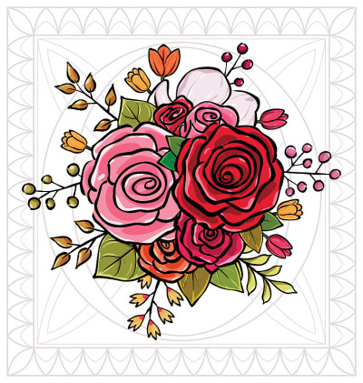 花束矢量图