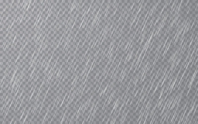 雨滴落在透明的背景上。水滴下降。自然降雨。矢量图