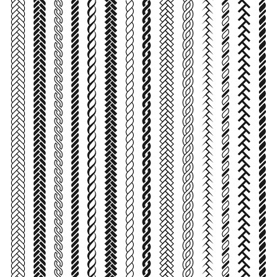 Ropes pattern brushes.