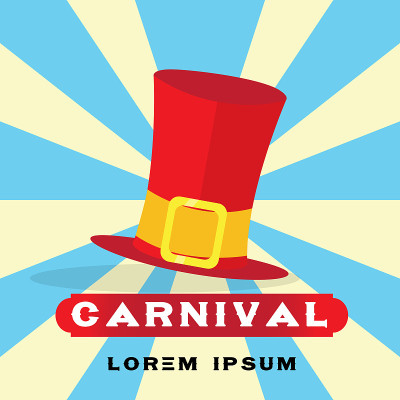 Colored carnival poster