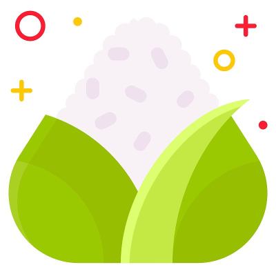 粽子的图标，与端午节有关的矢量