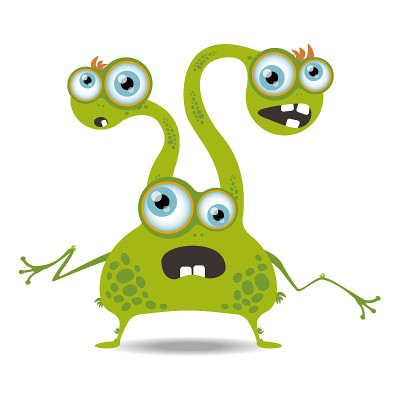 Cartoon monster