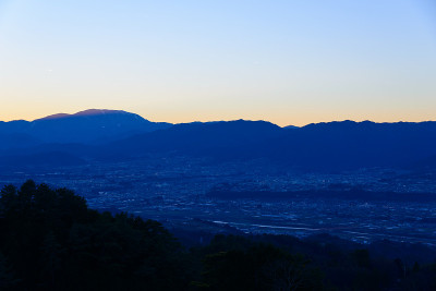 日本长野饭田市的城市景观