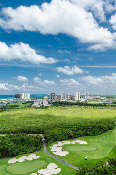 鸟瞰图当然在Cancún